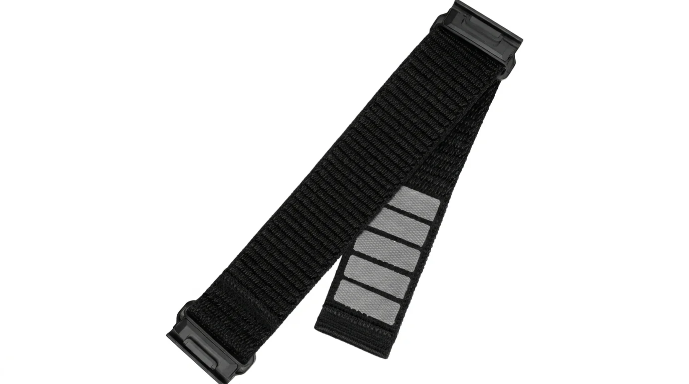 Černý nylonový řemínek FIXED pro Garmin se systémem uchycení QuickFit a zapínáním na suchý zip.