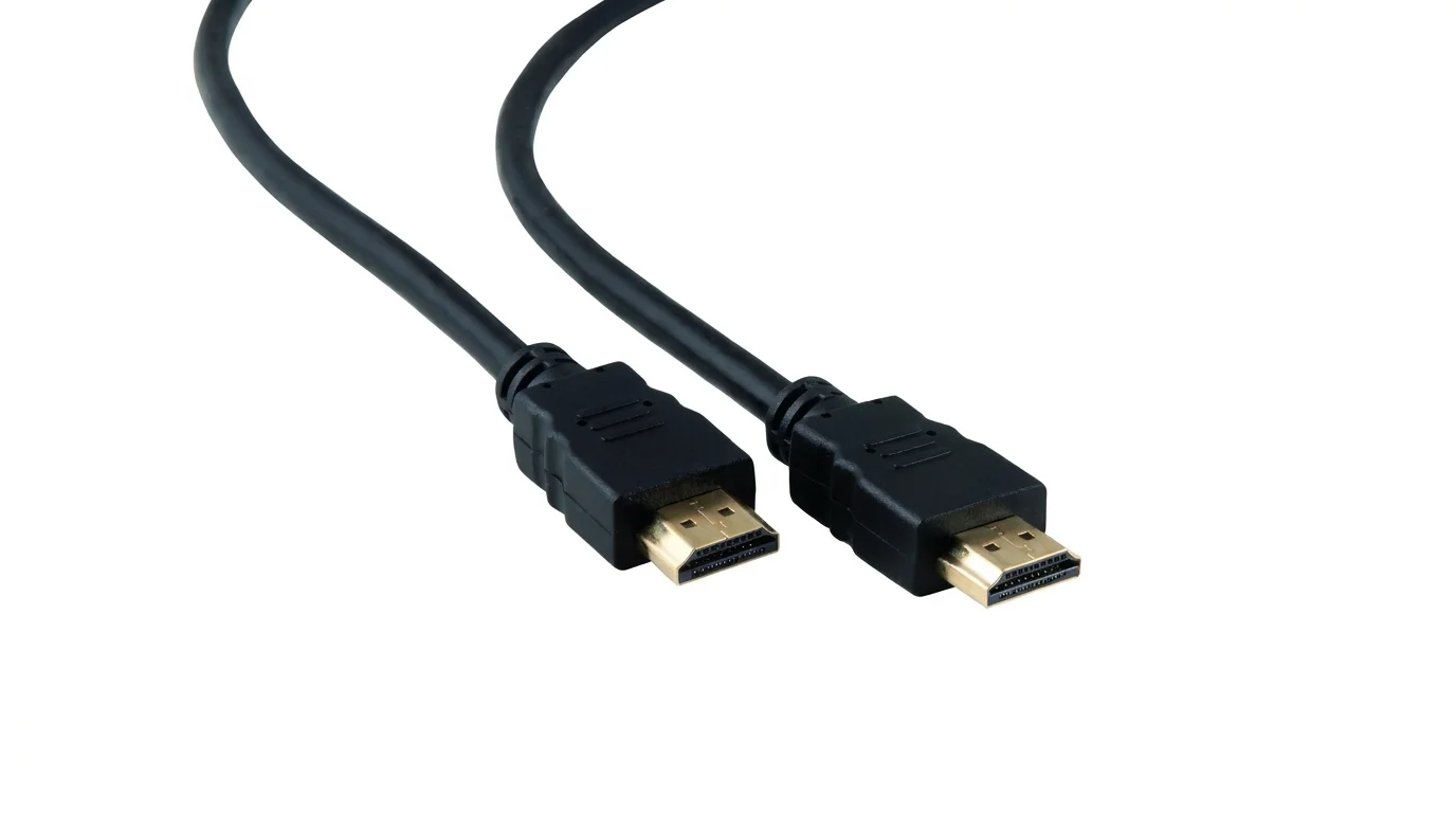 Černý HDMI kabel Sencor SAV 265-015 se dvěma pozlacenými konektory.