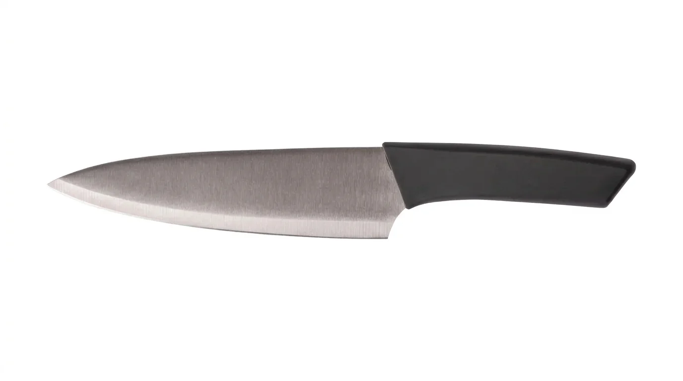 Kuchyňský nůž Lamart LT2155 s nerezovou čepelí a černou ergonomickou rukojetí.