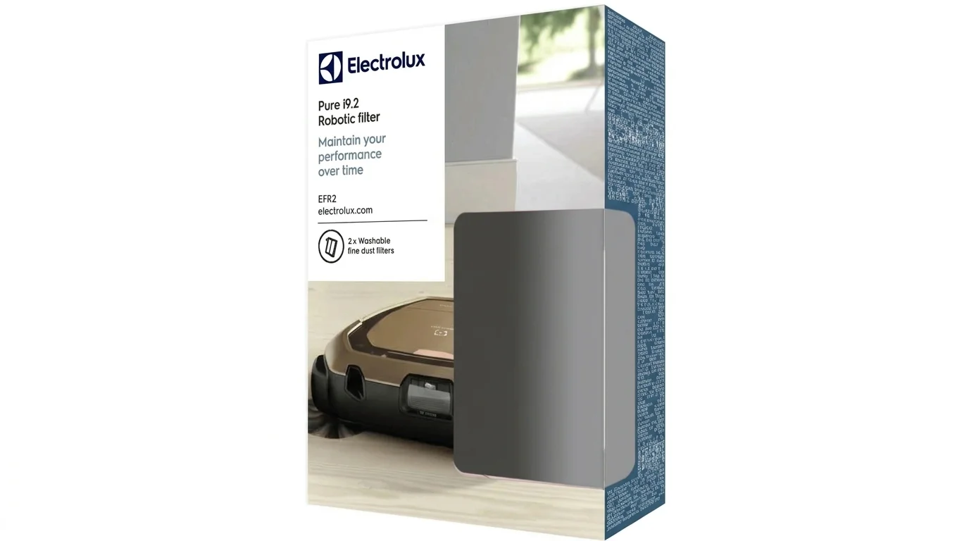 Originální balení náhradních omyvatelných filtrů Electrolux EFR2 pro robotické vysavače Pure i9.2.