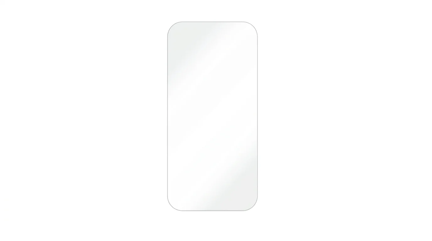 Čiré ochranné sklo FIXED pro Apple iPhone 16 se zaoblenými rohy.