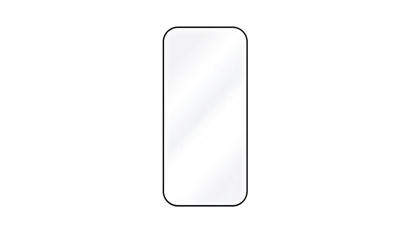 Tvrzené ochranné sklo FIXED pro iPhone 16 Pro Max s tenkým černým rámečkem a zaoblenými rohy.