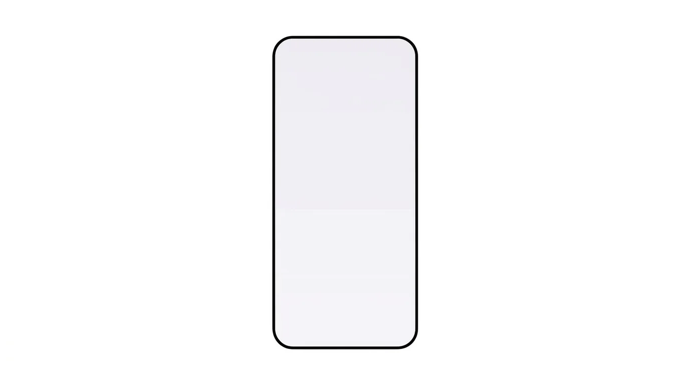 Ochranné sklo FIXED Armor pro iPhone 16 Pro s tenkým černým rámečkem a zaoblenými rohy.