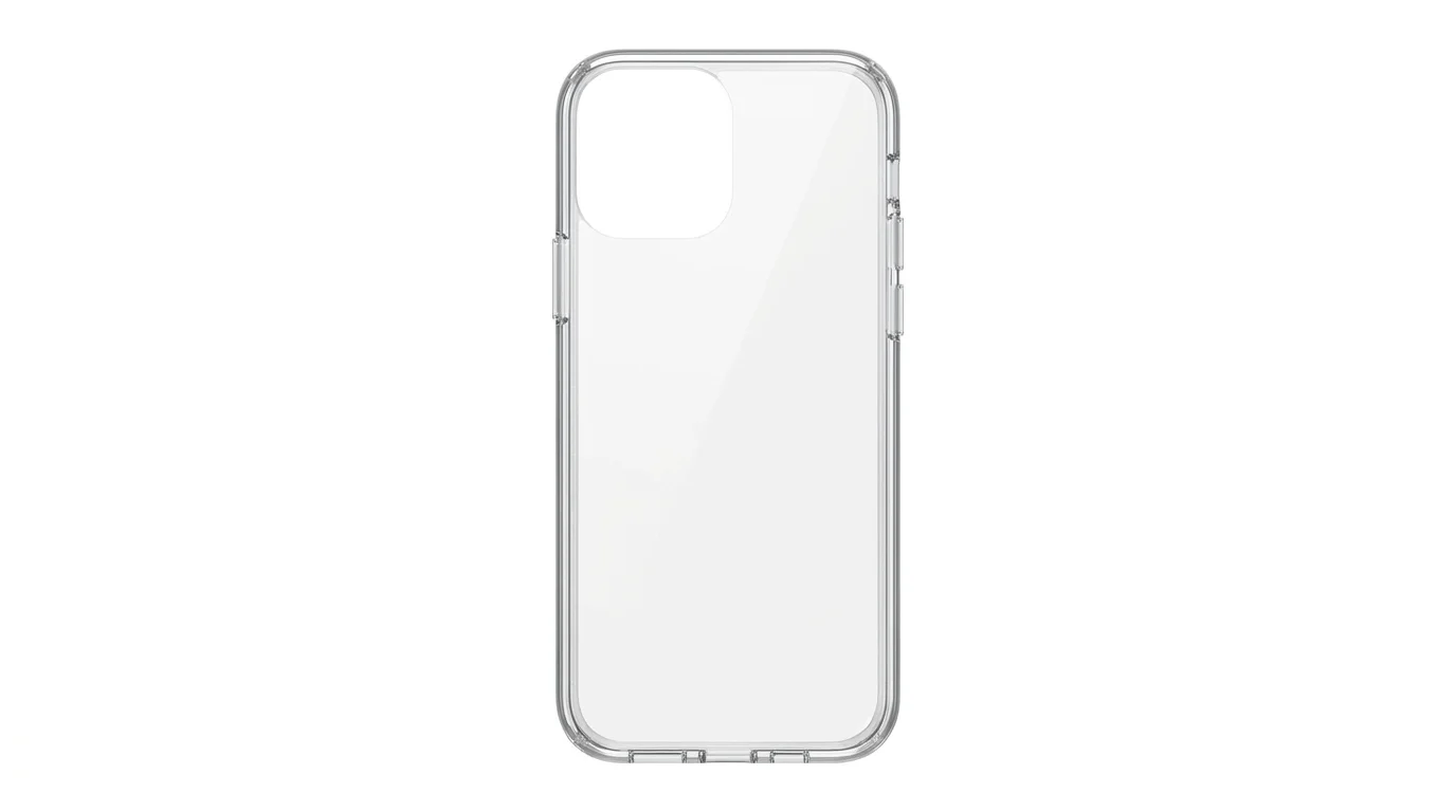 Transparentní ochranné pouzdro Yenkee YCC 2110 z čirého TPU materiálu s výřezem pro fotoaparát.