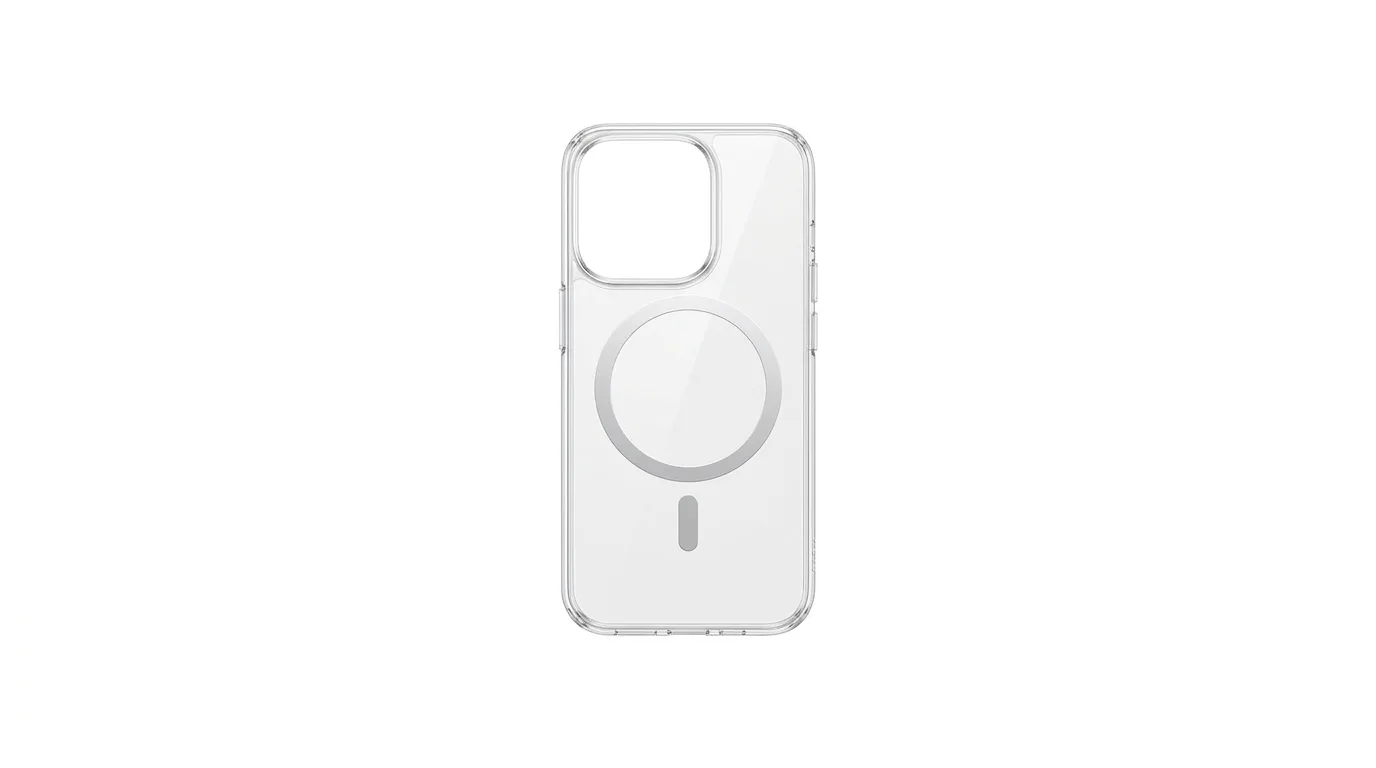 Průhledný kryt na mobil Epico Mag+ Hero pro iPhone 16 s integrovaným magnetickým kroužkem MagSafe.