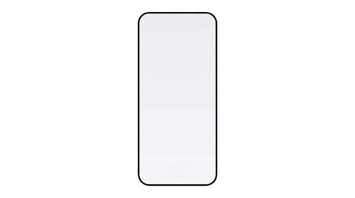 Ochranné sklo FIXED Armor pro Apple iPhone 16 Pro Max s tenkým černým rámečkem a zaoblenými rohy.