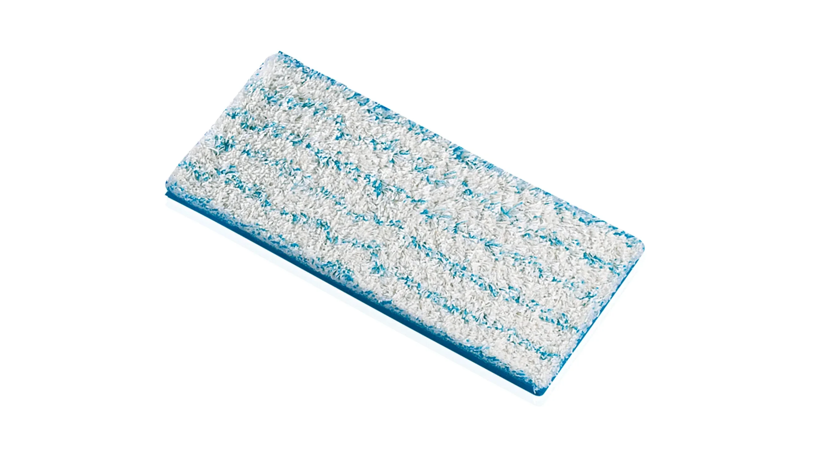 Náhradní návlek na mop Leifheit Picobello S Cotton Plus s bílým vláknem a modrými pruhy.