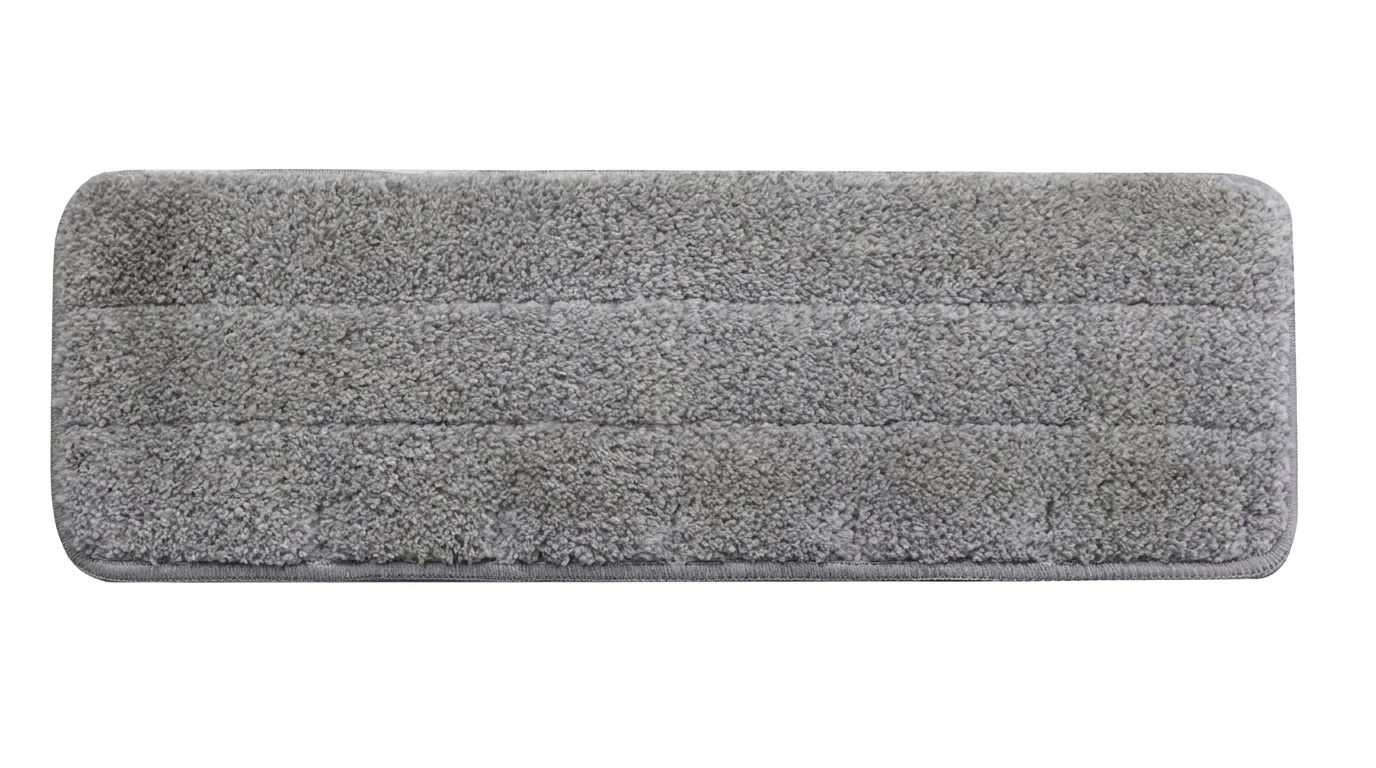Sivý obdĺžnikový návlek na mop Lamart Clean LT8075 z jemného mikrovlákna.