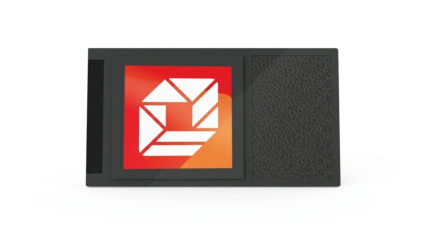 Černý dekódovací modul Neotion CAM 803 s červeným grafickým logem a texturovanou částí.